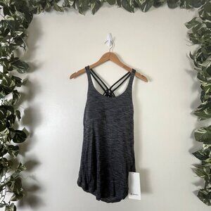 lululemon athletica Black and Gray Tank Top